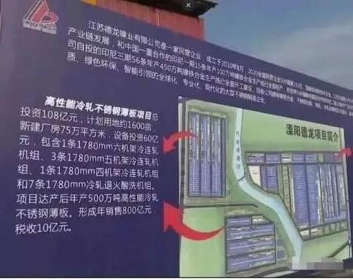 江苏德龙500万吨不锈钢冷轧溧阳项目开工