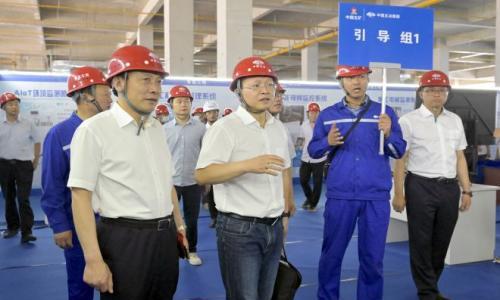 科技引领,数字赋能--中国五冶湖北黄石新港港产城融合发展综合配套项目安全生产月启动仪式暨现场观摩活动隆重举行