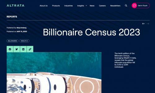 2022全球财富版图: 亿万富翁人数缩水,逾10万亿美元财富蒸发